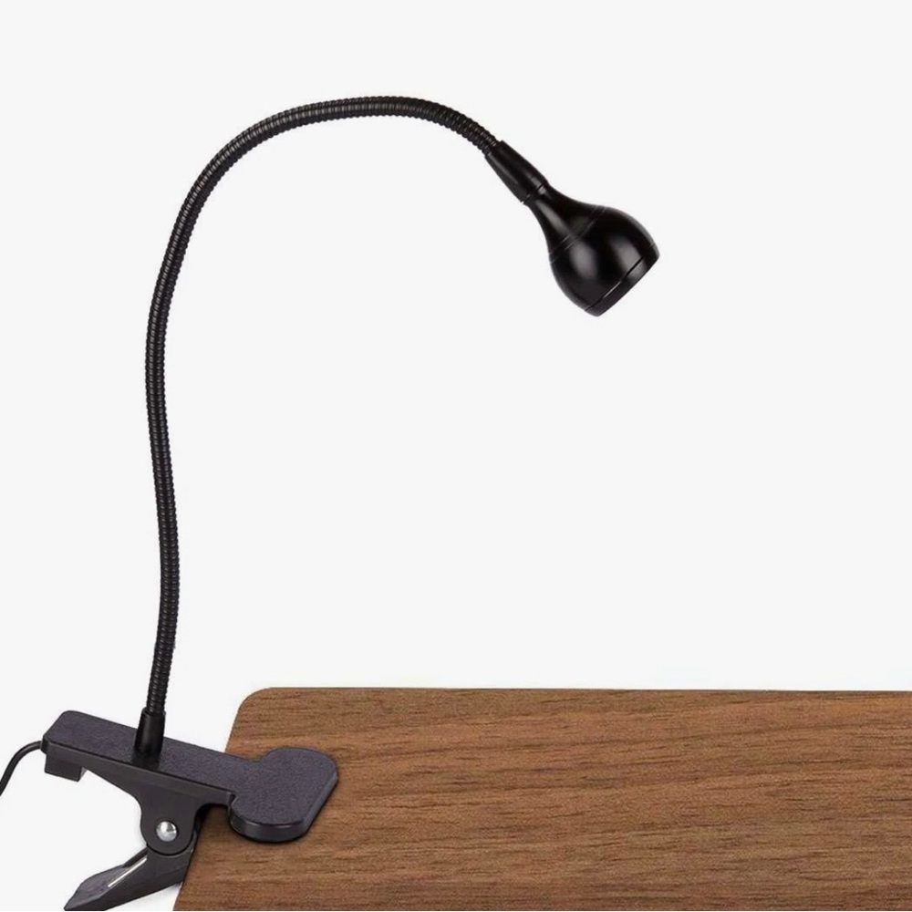 Flexible Black USB Clip-On Reading Lamp - Picture 2 of 4
